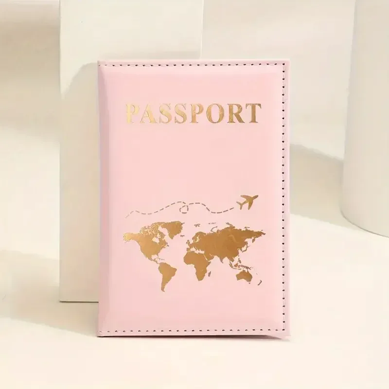 porte-passeport en pu mignon, couvertures de passeport de voyage pour couple, housse de protection, porte-carte d'identité et carte de crédit, accessoires de voyage