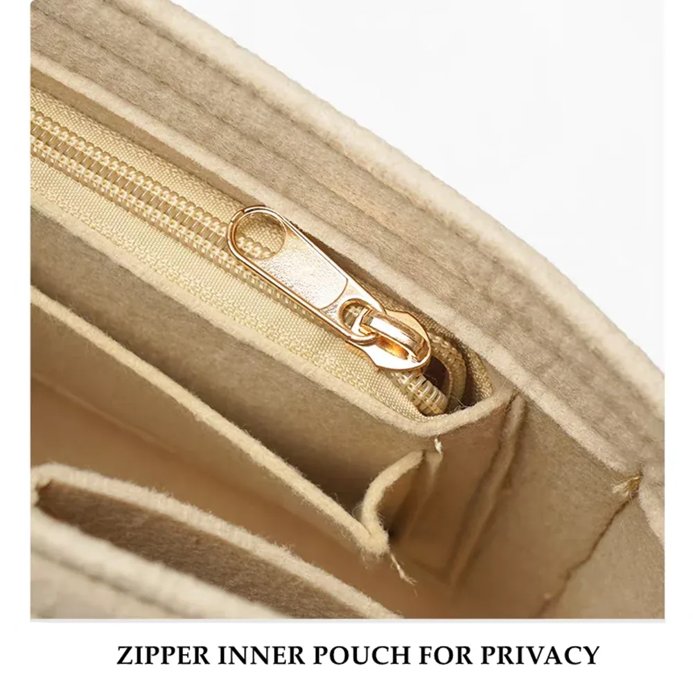 sac d'insertion en feutre pour sac à main longchamp, organisateur de sac en tissu feutré, support de maquillage, sac de voyage portable