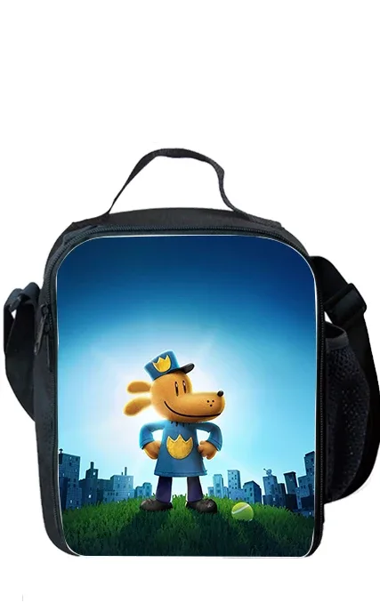 sac à dos d'école de dessin animé dogman pour enfants, sacs à lunch, sacs à crayons, garçons, filles, meilleur cadeau, ensemble de 3 pièces
