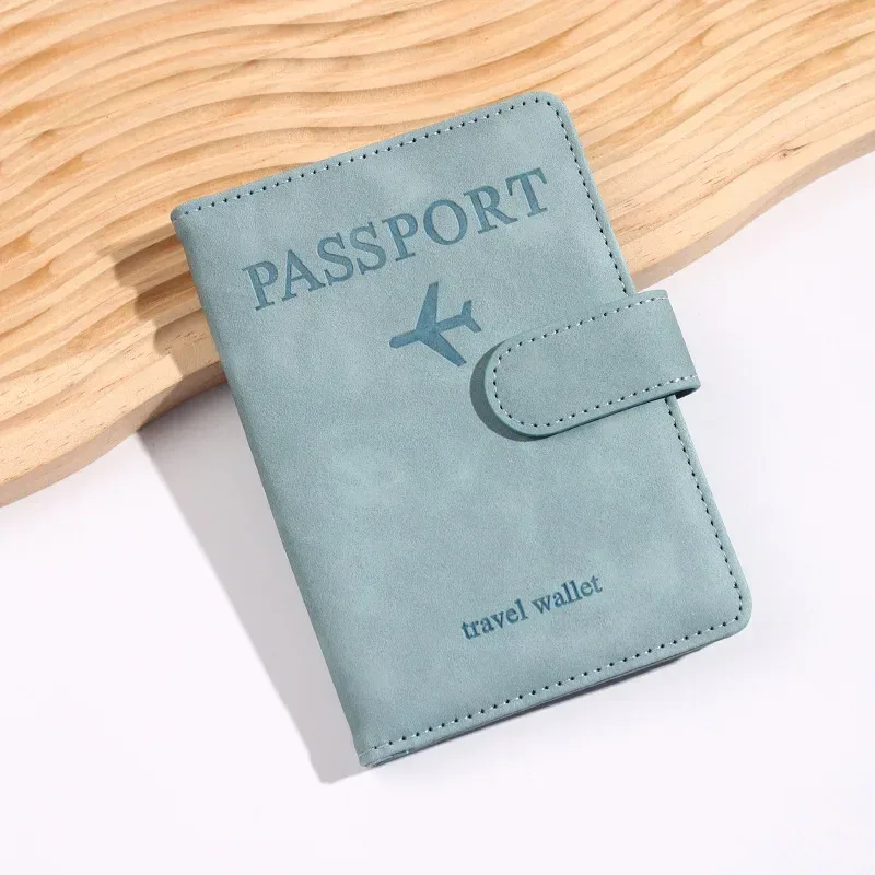 porte-passeport vintage en cuir pu pour femmes et hommes, avec fentes pour cartes bancaires d'identité, accessoires de voyage