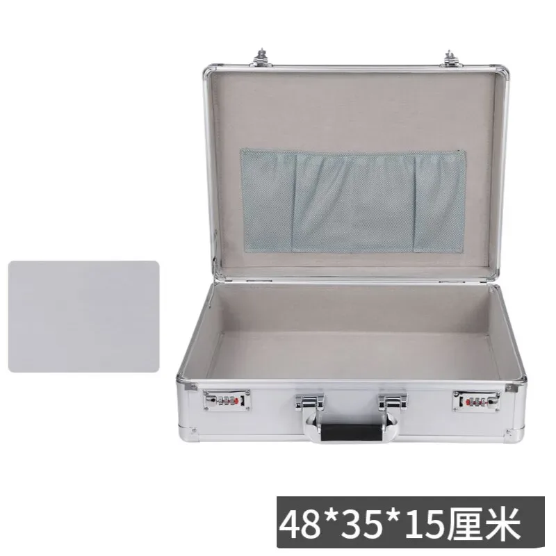 mallette rigide d'affaires avec serrure-boîte de sécurité de bureau coffre-fort pour documents pour fichiers, certificats, espèces, valise portable