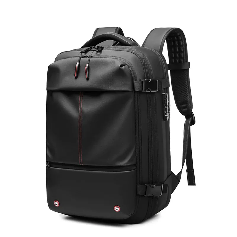sac à dos de voyage pour hommes, sac à dos à compression sous vide pour ordinateur portable de 17 pouces, sac à dos d'affaires de grande capacité, sac à dos de camping, sac à dos de randonnée extensible