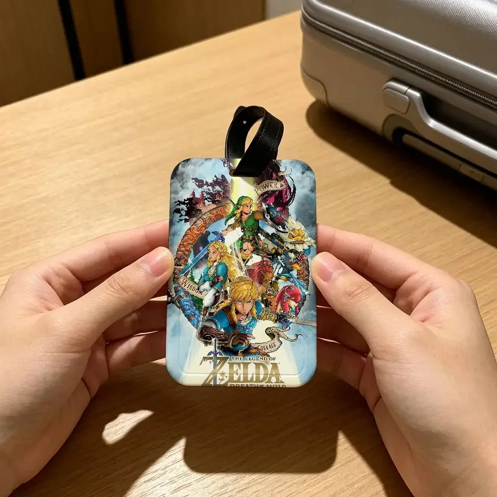 étiquette de bagage imperméable en pvc, porte-carte d'informations anti-perte, jeu the legend of zelda