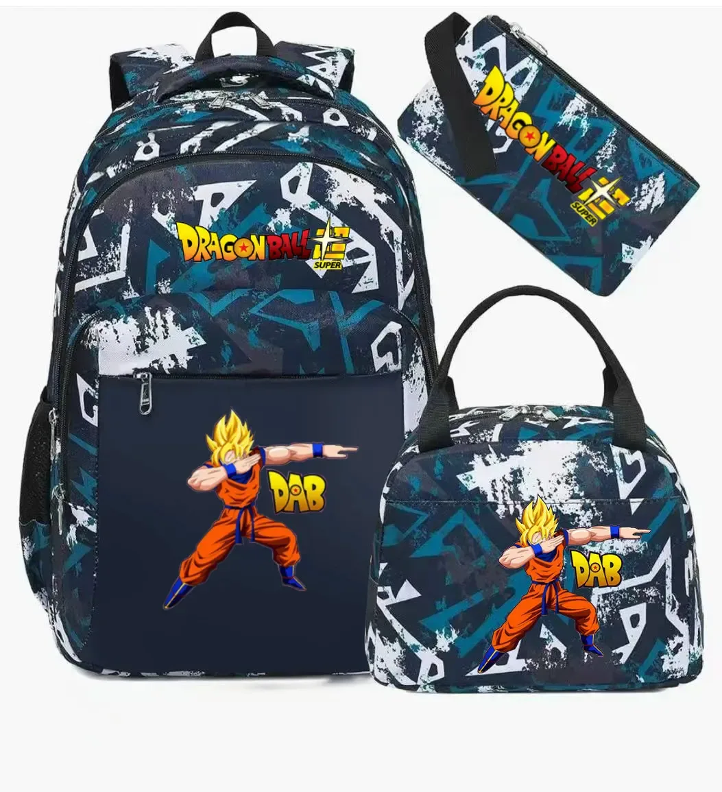 sac à dos dragon ball, sac d'école camouflage, grande capacité, pour lycéens, garçons et filles, mochila de voyage