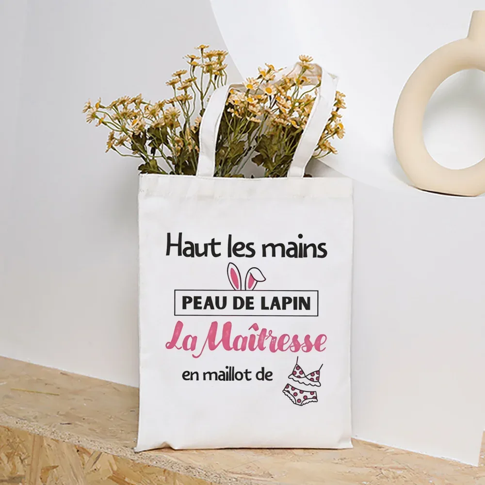 merci maîtresse femmes sacs à main mode toile sac à bandoulière grande capacité sacs fin de l'école année cadeau entreprise