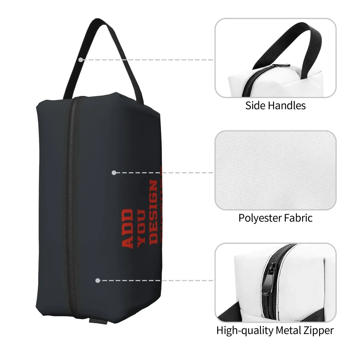 Sac de rangement portable personnalisé, grande capacité, trousse de toilette de voyage, sac de rangement personnalisé