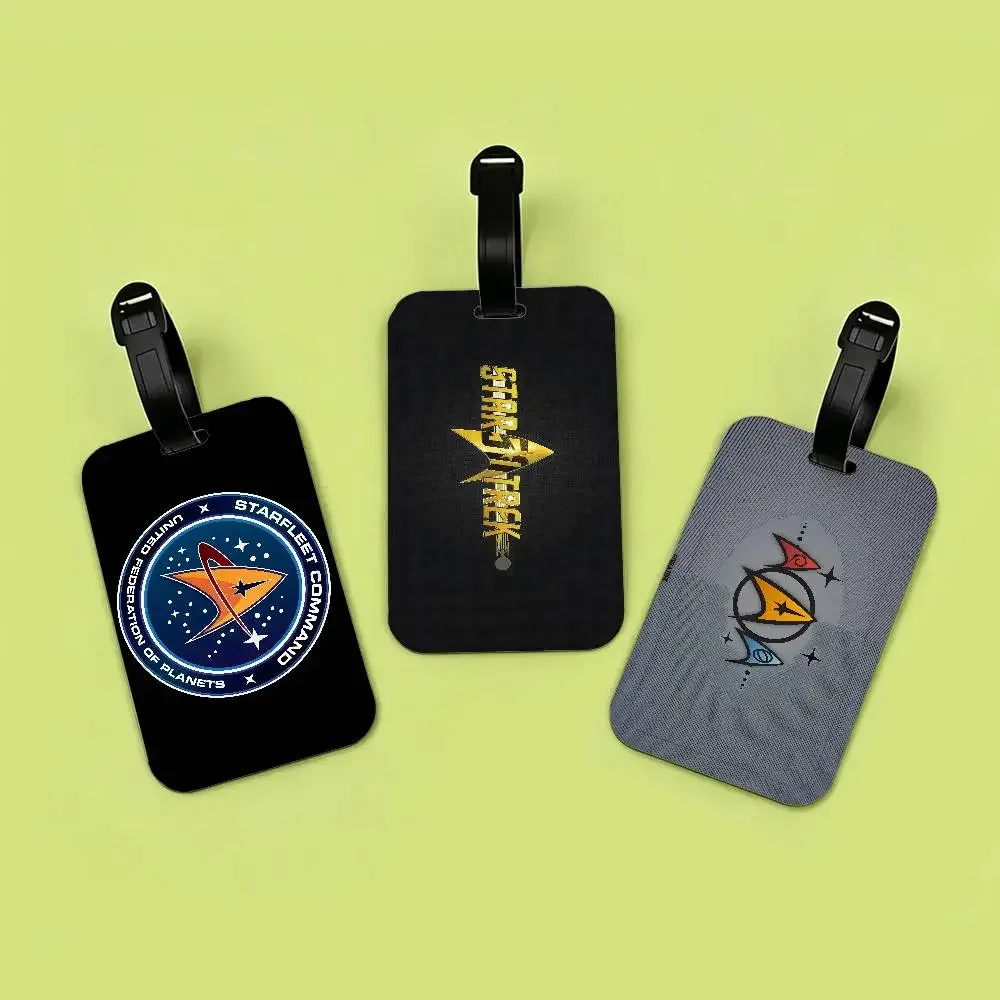 étiquette d'identification de bagages en pvc s-star t-trek scifi, porte-carte d'information anti-perte, étiquette nominative pour valise de voyage