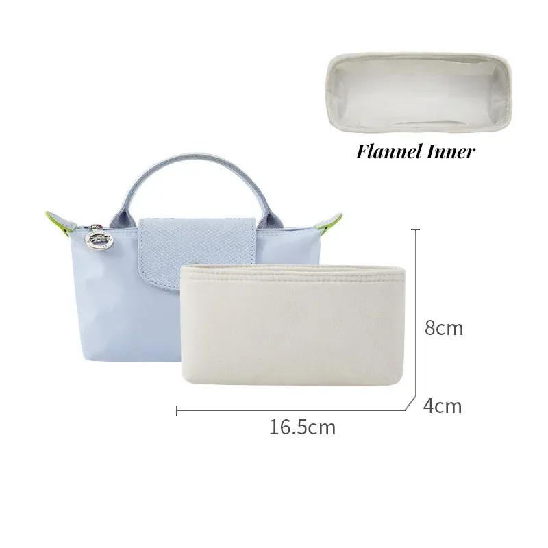 longchamp-mini sac de rangement, doublure en feutre, sac à main en glouton, insertion de sac à main, nouveau