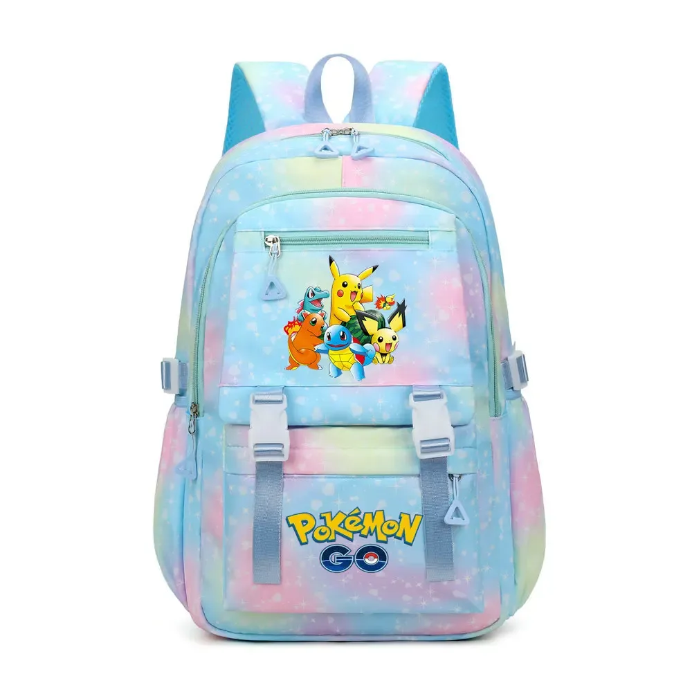 sac à dos imprimé pikachu tendance, grande capacité, pour filles et garçons, idéal pour l'école et les cadeaux de vacances