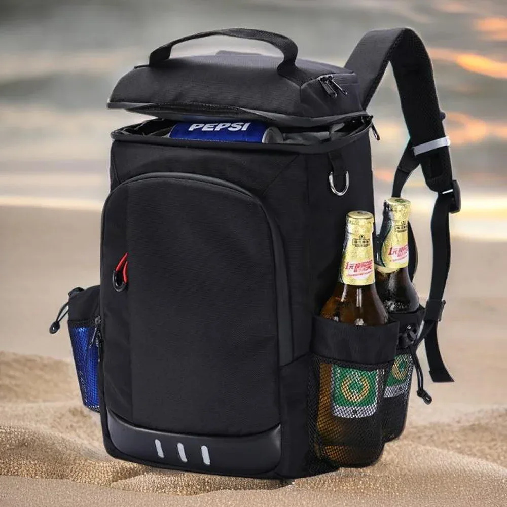 nouveau sac isotherme de pique-nique grande capacité, sac à dos thermique pour camping et randonnée avec ouvre-bouteille, sac à lunch isotherme étanche