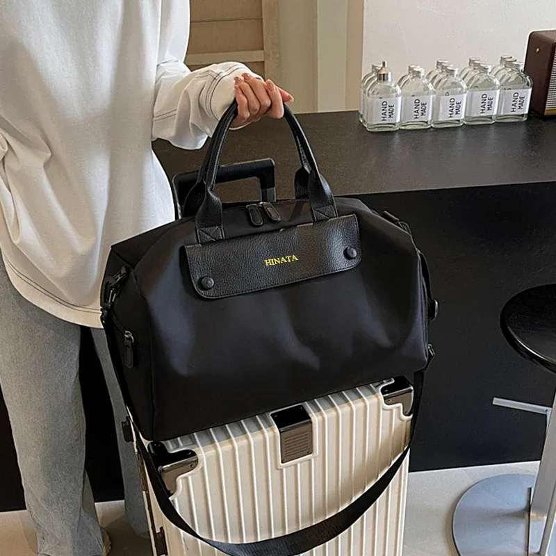 sac de voyage en toile grande capacité personnalisable avec nom, sac de rangement pour voyage d'affaires, sac bandoulière personnalisé, sac fourre-tout pour bagages