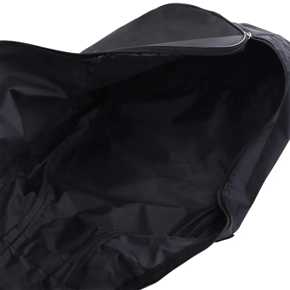 sac de guitare à bandoulière réglable épaisse, imperméable, en tissu oxford, sac à dos de guitare avec fermeture éclair, noir, avec poignée.