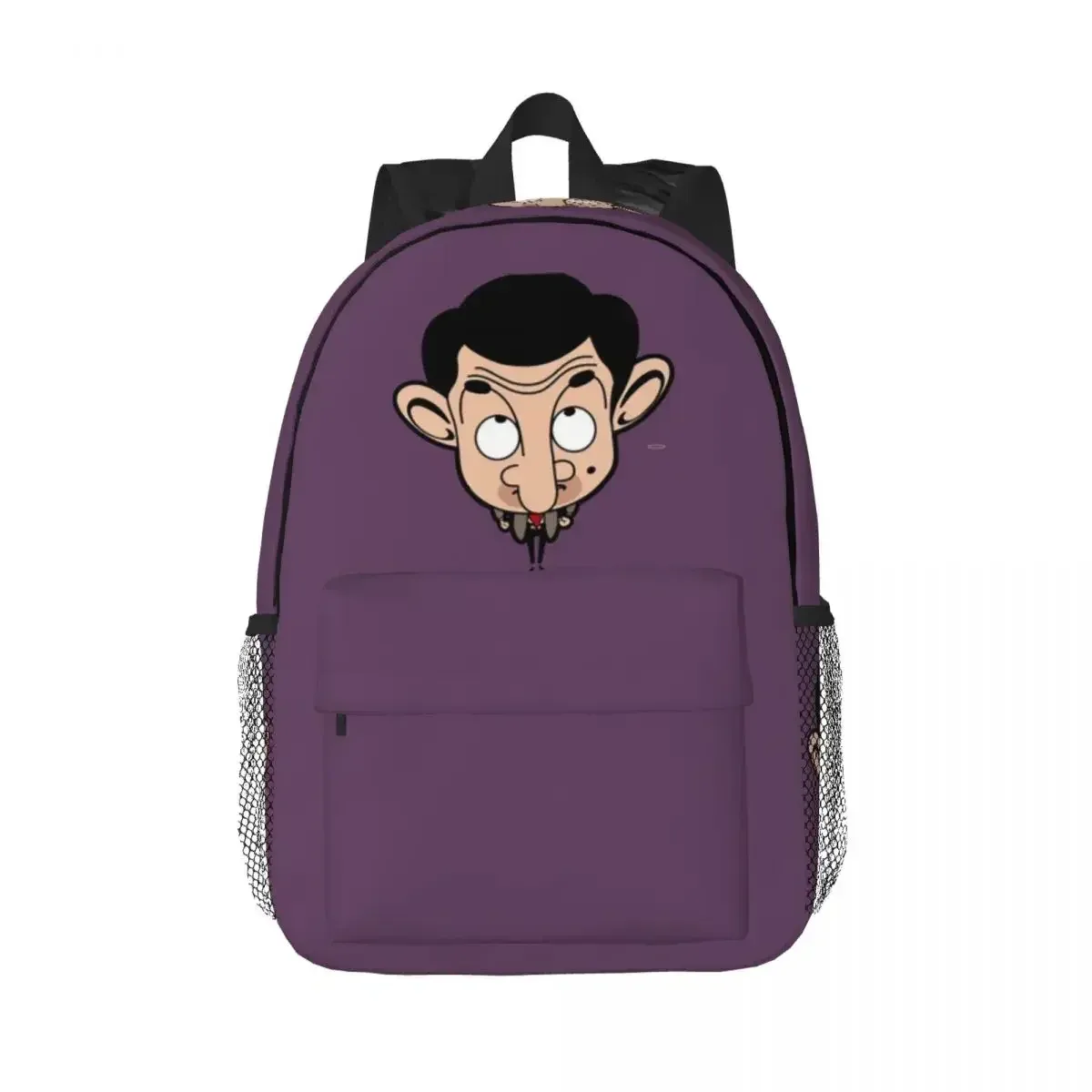 sac à dos de dessin animé mr. bean pour étudiants, garçons et filles, sac d'école pour enfants, sacs à bandoulière pour ordinateur pour hommes et femmes