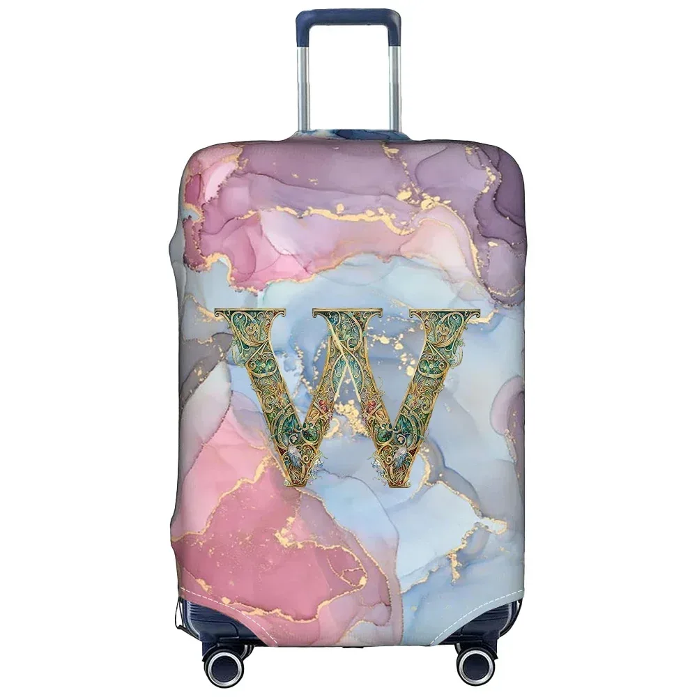 housse de protection élastique épaisse pour valise de voyage, pour valises de 18 à 28 pouces, série graphic lette