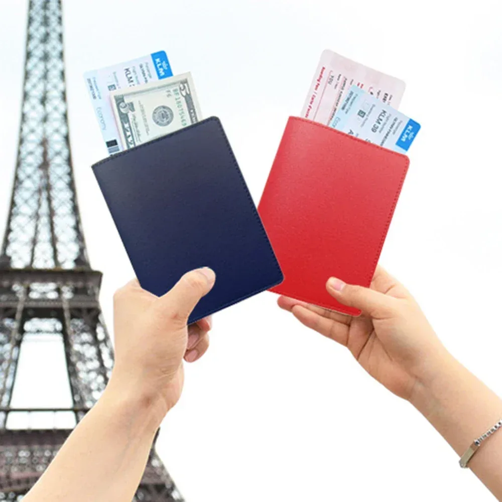 couverture de passeport personnalisée gratuite, ensemble d'étiquette de bagage, porte-billet en cuir pu soomth, ensemble d'accessoires de voyage personnalisés, mode