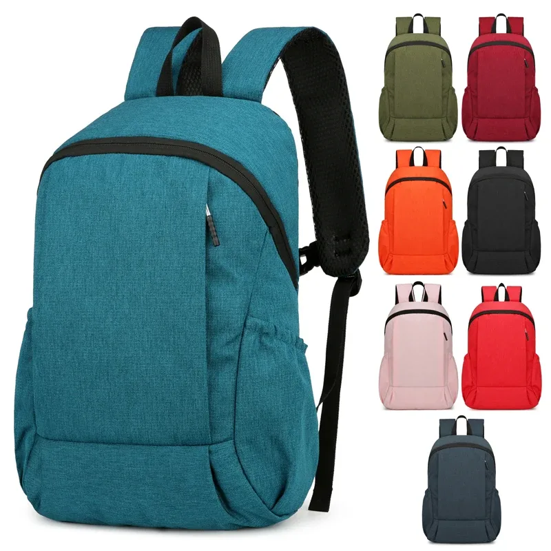 Sacs à dos légers de couleur unie, sacs à dos de sports de plein air, sacs de voyage décontractés, cartables pour étudiants