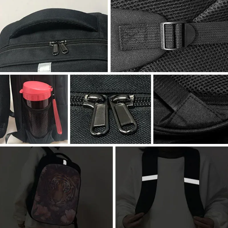 14/16 pouces personnaliser rose/noir/bleu sac à dos femmes hommes sac à dos étudiant sacs d'école pour adolescents sac à dos sac à dos pour ordinateur portable bookbag