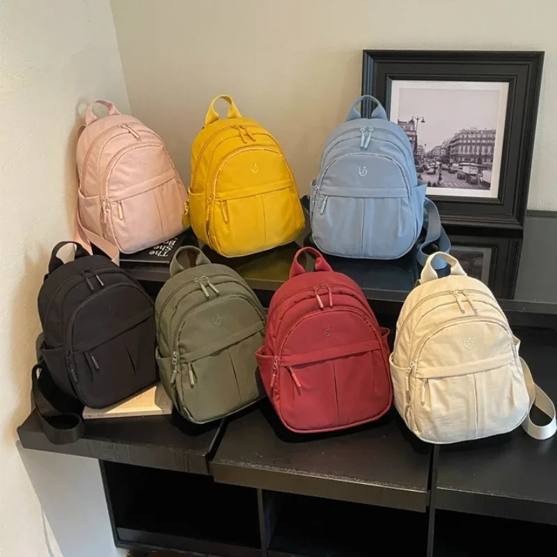 nouveau mini sac à dos en nylon léger et respirant pour femme, idéal pour les trajets quotidiens, sac à dos décontracté grande capacité pour étudiante