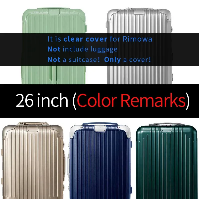 housse de protection transparente pour bagages, applicable pour rimowa essential, 21 26 30 pouces, housse de valise rimowa salsa
