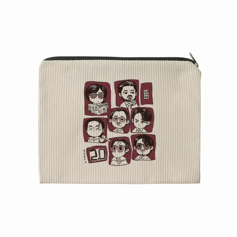 trousse de maquillage en velours côtelé arirang world tour 2026, pochette multifonctionnelle à fermeture éclair pour femme, sac de rangement de voyage idéal, cadeaux pour fans k-pop