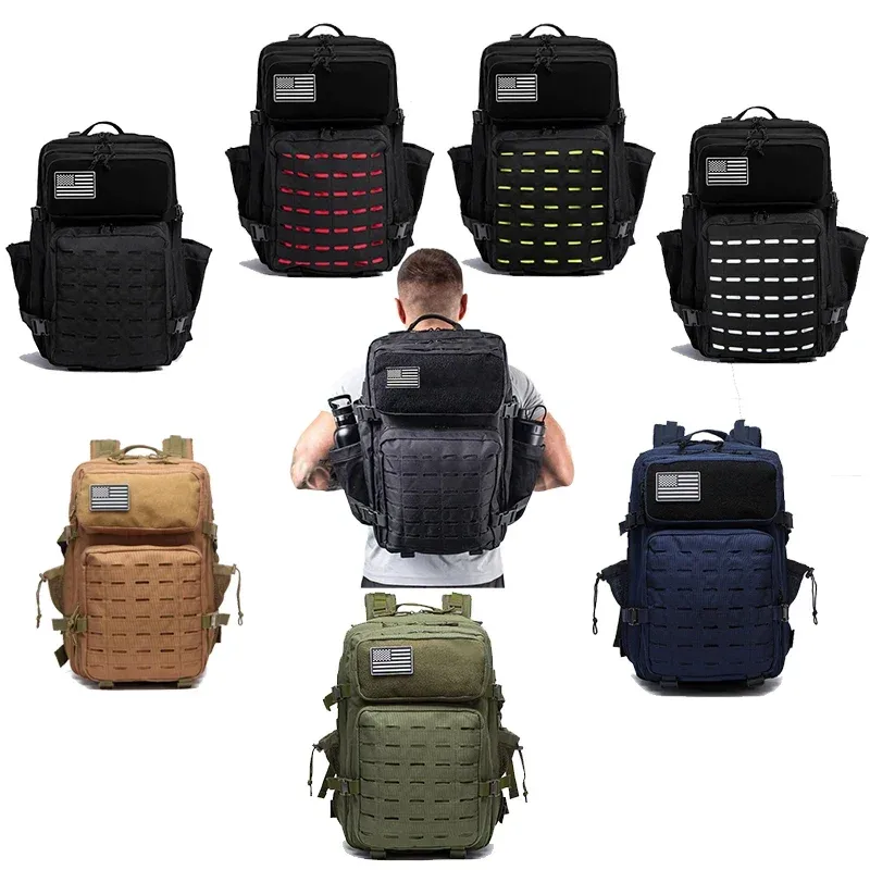 sac à dos d'extérieur étanche, sac à dos pour le trekking, la pêche, la chasse, approuvé par dean m comme bagage à main, jusqu'à 17 ordinateurs portables, 50l