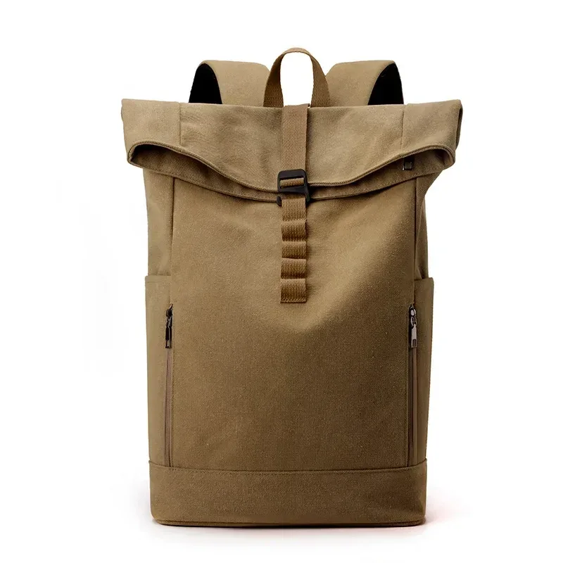 sac à dos en toile pour hommes, grande capacité, pour étudiants, 15.6 pouces, pour ordinateur portable, voyage, travail, déplacements