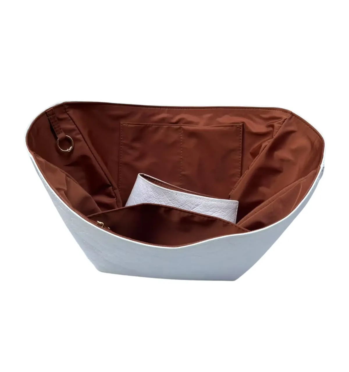 pour sac intérieur organisateur liner cyme mini, surface en papier dupont et insert de sac en nylon