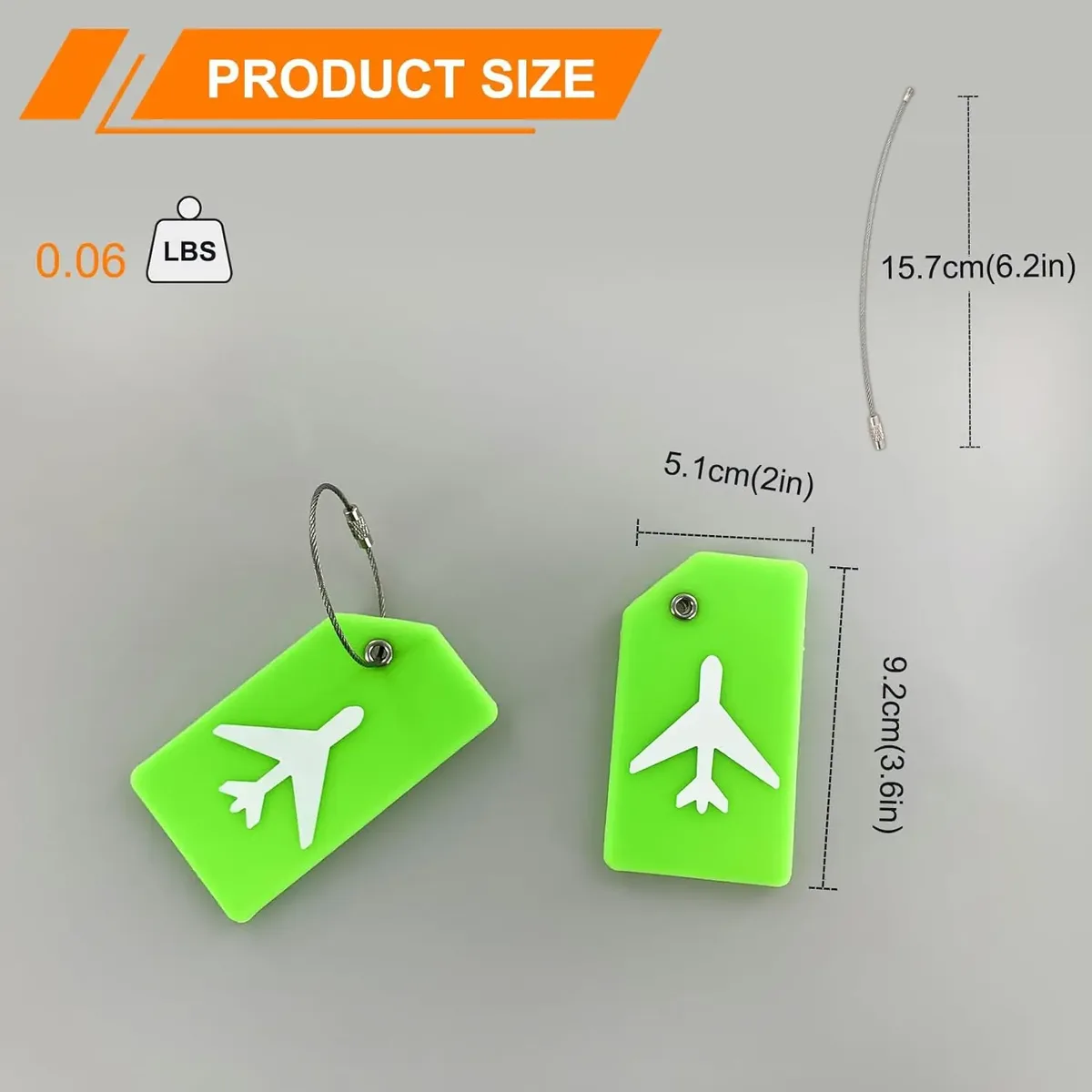 lot de 2 étiquettes de bagage en silicone pour valises, étiquettes de voyage pour bagages avec carte d'identification nominative et confidentialité