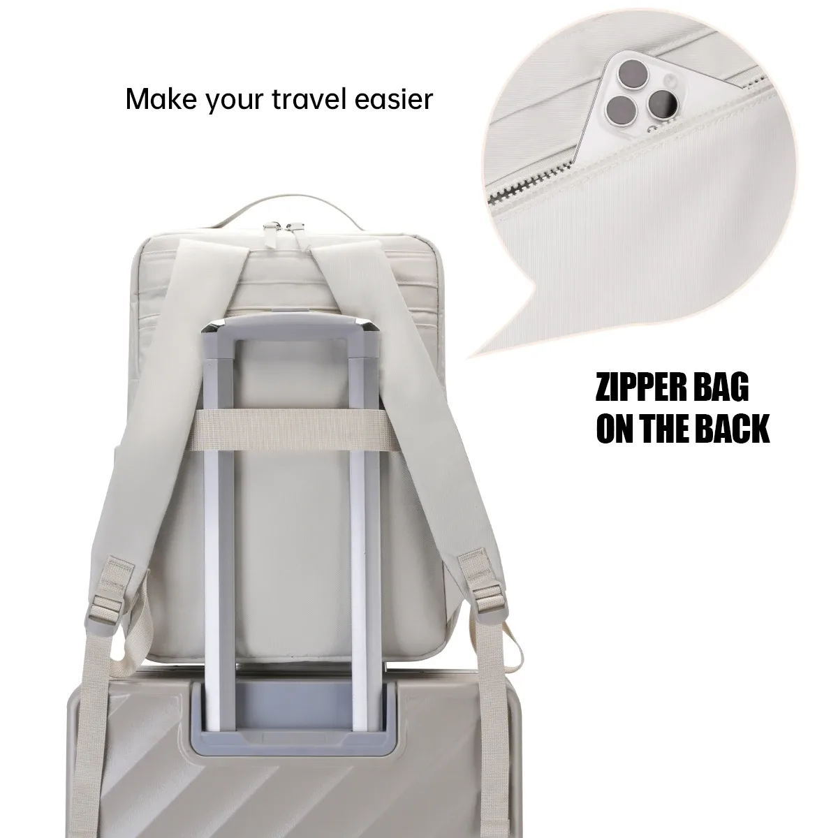 sac à dos pour ordinateur portable d'affaires pour hommes pour voyages d'affaires, voyages, déplacements, sac à dos léger, élégant, simple, jeune, grande capacité, sac à main pour femmes pour les voyages internationaux