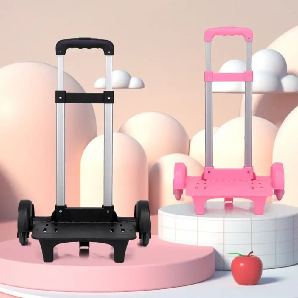nouveau support de tige de poulie à 2 roues, support de chariot durable en alliage d'aluminium, chariot à main pliable pour sac à dos d'étudiant, bagages pour animaux de compagnie, voyage