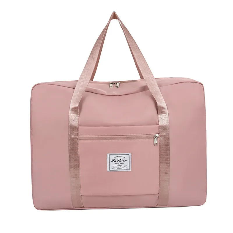nouveau sac de voyage en nylon grande capacité, bagage à bandoulière portable avec rangement pliable pour déménagement et voyage en avion