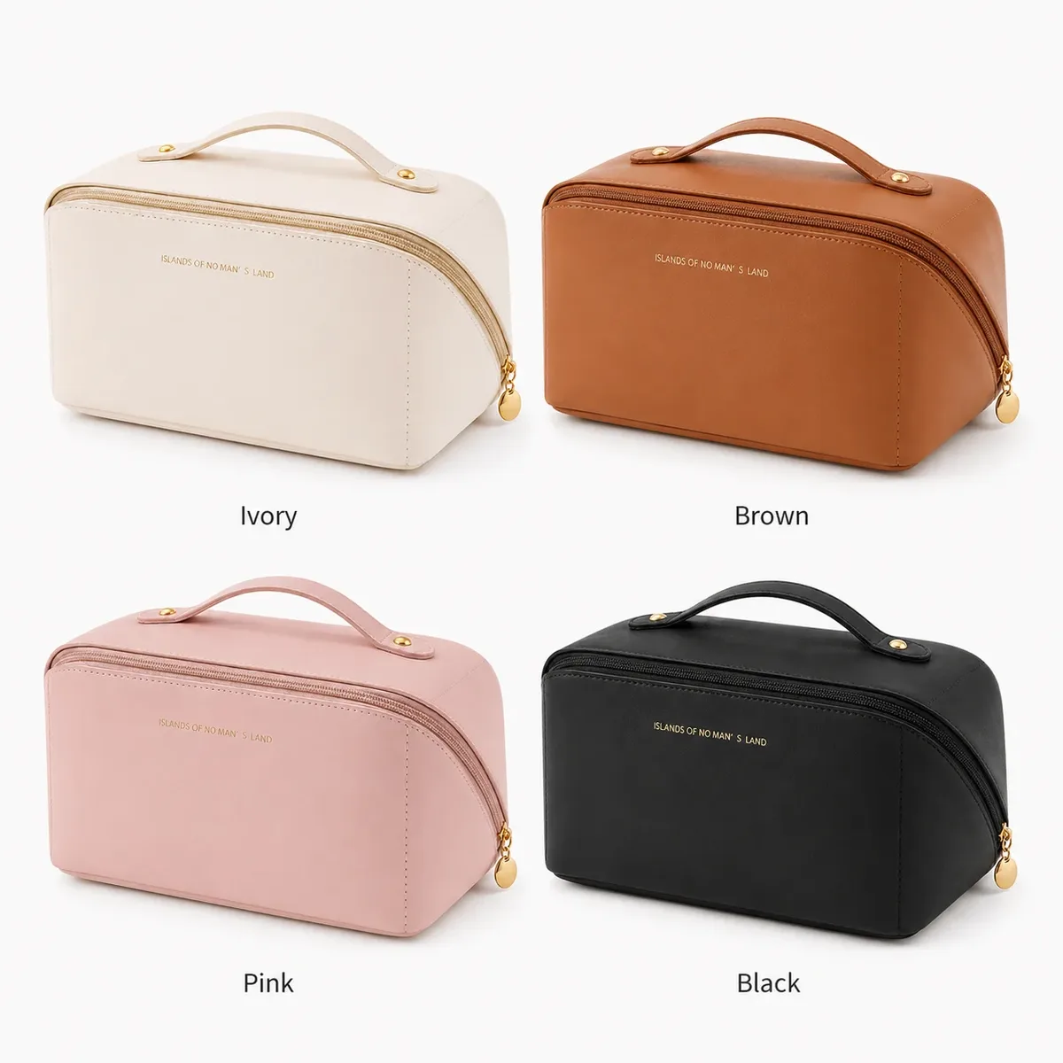 grande trousse de maquillage de voyage portable avec poignée, organisateur cosmétique multi-compartiments, trousse de toilette pour femmes