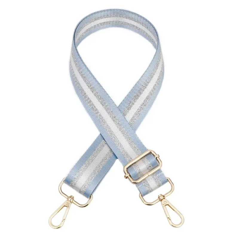 deepeel – sacs à bandoulière pour femmes, sangle de couleur argent soie 80 ~ 3.8cm, sangles réglables, remplacement à une épaule, accessoires de sac à bandoulière, 130cm