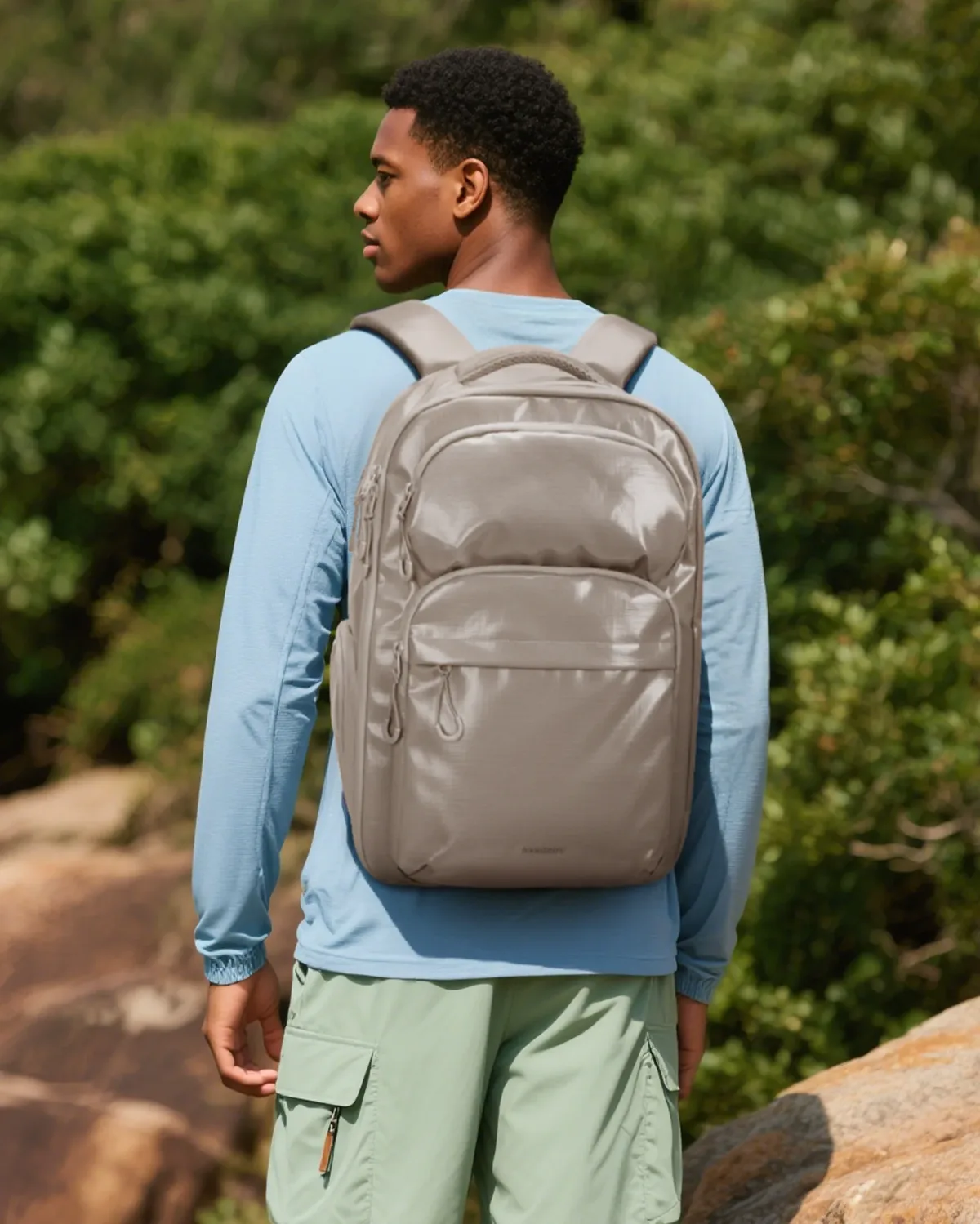 bagsmart sac à dos homme sac à dos étanche pour école d'affaires 27l hommes femmes voyage sac à dos bagage à main