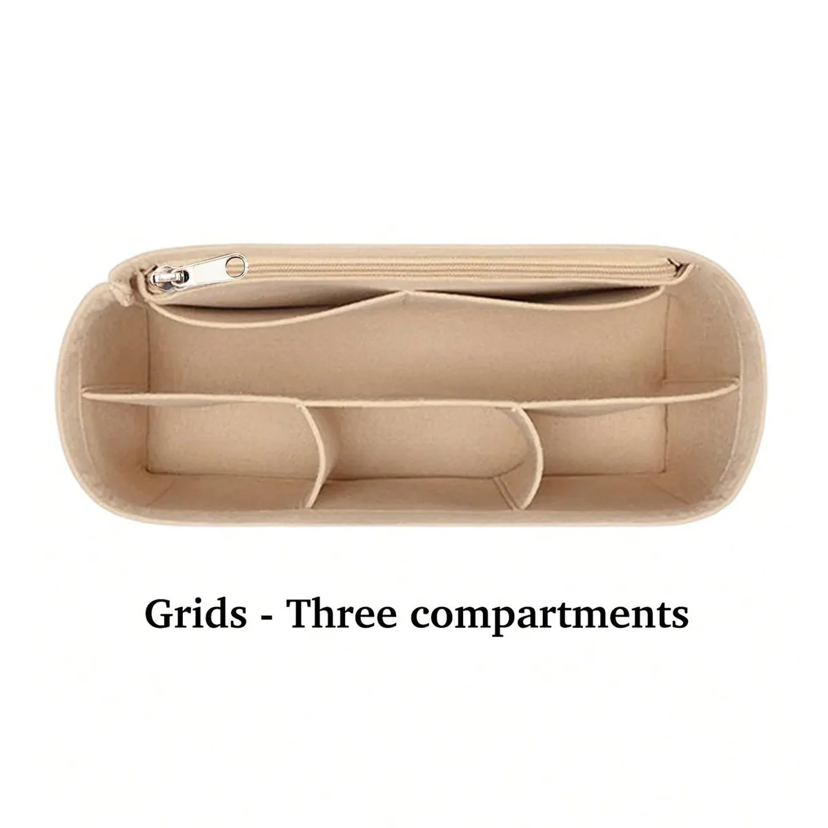 organisateur de sac fourre-tout en feutre, sac de rangement intérieur avec doublure, anti-déformation, insert intérieur multi-poches pour un rangement classifié