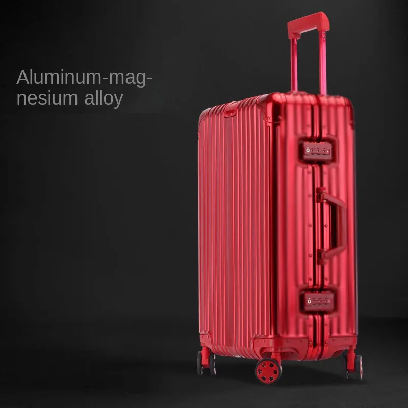 valise à cadre en aluminium 29 pouces tsa boîtier de chariot à serrure douanière roue universelle 20 "26" boîte d'embarquement à bagages valise de voyage