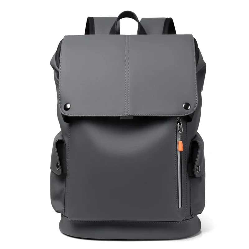 haute qualité en cuir pu étanche hommes sac à dos pour ordinateur portable grand ordinateur sac à dos pour affaires urbain homme sac à dos usb charge
