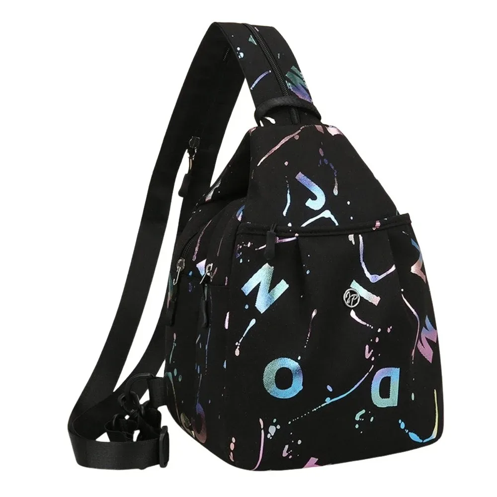 sac à dos décontracté en tissu oxford, grande capacité, sacs de poitrine multicouches, sac de voyage imperméable polyvalent unisexe