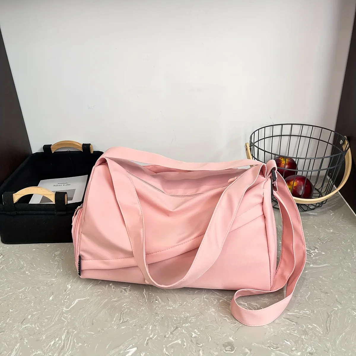 sac de sport léger et de voyage pour hommes et femmes, 1 pièce, sac de sport compact en nylon oxford pour la natation, le yoga et les voyages courts