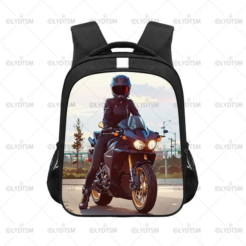 sac à dos de moto cool pour hommes et femmes, sac à dos, sac à dos pour voyage, moto, vélo, adolescent, sacs d'école, cartable