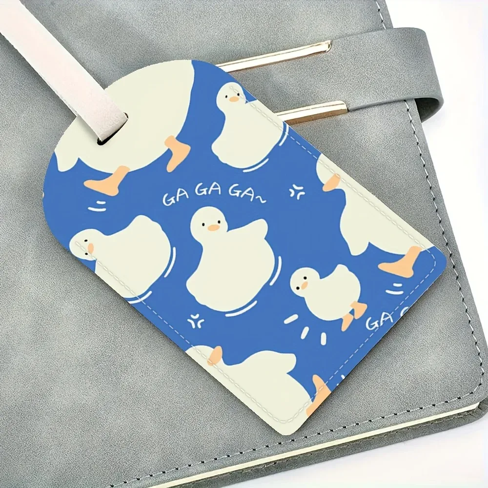 étiquette de bagage en pu, conçue pour être une étiquette d'identification robuste pour vos sacs de voyage, cadeau idéal, parfaite pour une utilisation à l'aéroport