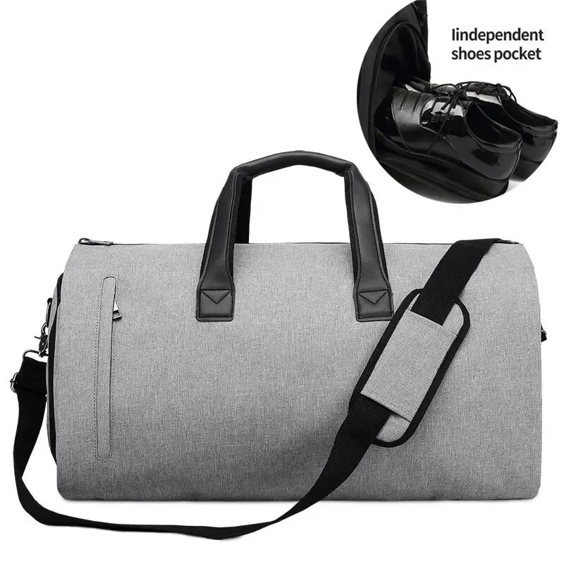sac de voyage d'affaires pour hommes, sac de vêtement oxford étanche, sacs à bandoulière de grande capacité, rangement de bagages multi-poches