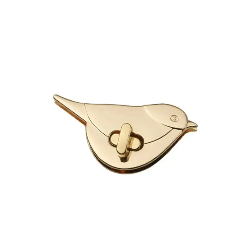 fermoirs en métal motif chat/oiseau pour sacs, loquets rotatifs pour sacs à main en cuir diy, sacs à bandoulière, accessoires de décoration et de quincaillerie