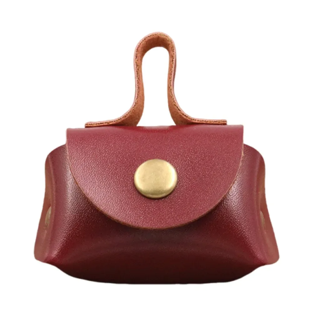 porte-monnaie en cuir pu tendance, mini sac de rangement multifonctionnel, petit cadeau décoratif, artisanat diy
