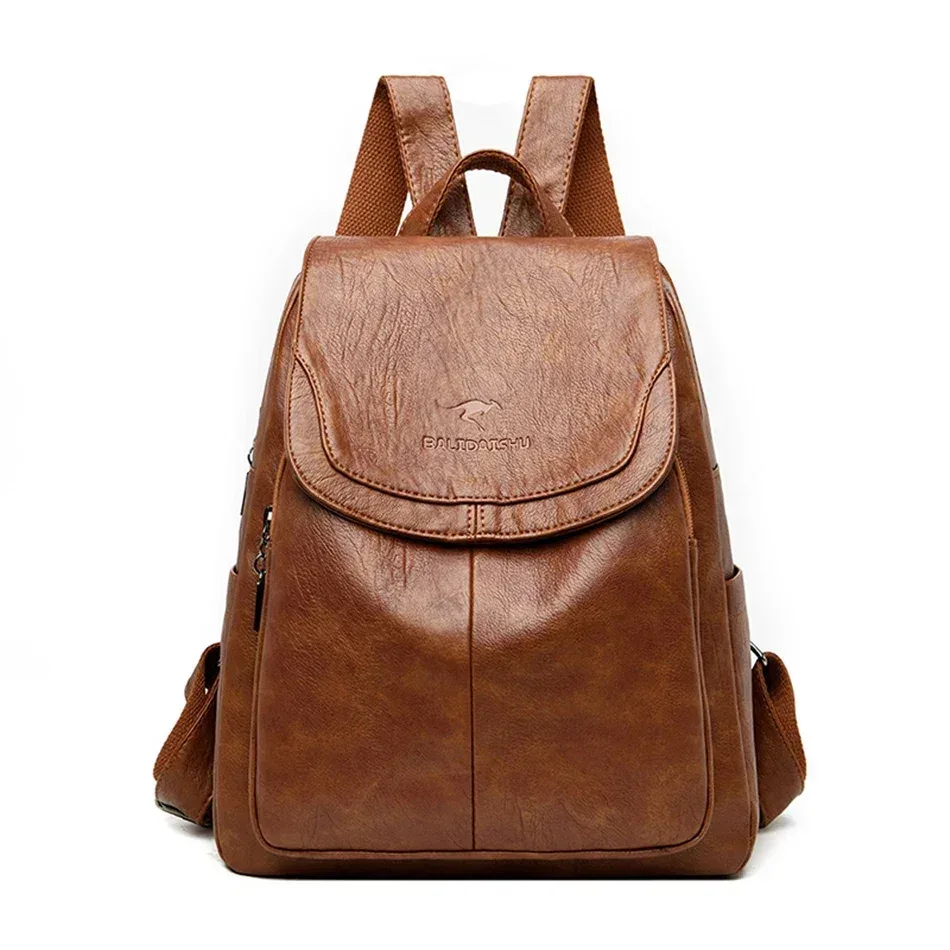 sac à dos en cuir véritable pour femme, sac à dos pour femme, sacs d'école pour adolescentes, mode initiée, 2024