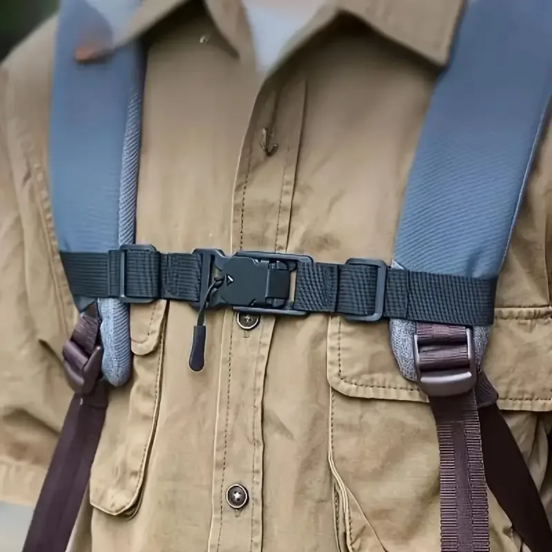 sangle magnétique pour sac à dos, sangle de poitrine détachable facilement, sangle d'épaule réglable, accessoires de sangle pour sac tactique de camping en plein air