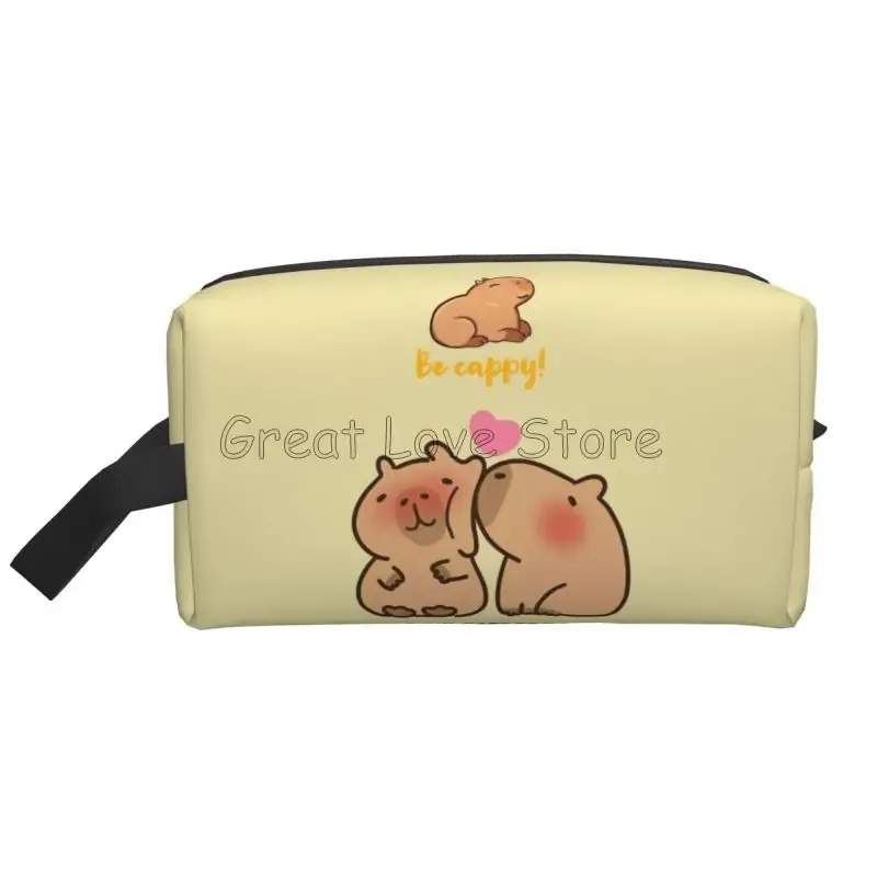 mignon capybara be cappy voyage sac cosmétique grande capacité pochette de maquillage étanche accessoires de toilette organisateur pour femmes filles