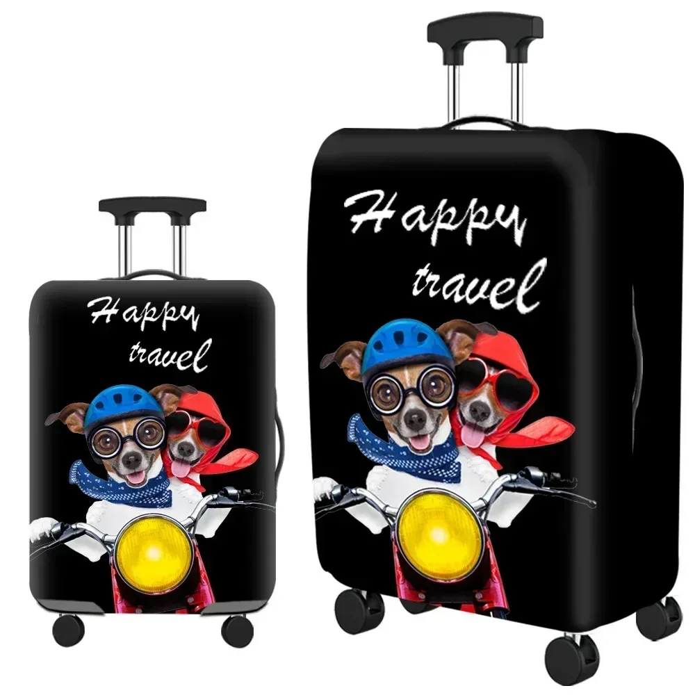 optics elastic world juste de protection pour bagages, fermeture éclair trempée, housses de valise pour sac de 18 à 32 pouces, housse de chariot, accessoires de voyage