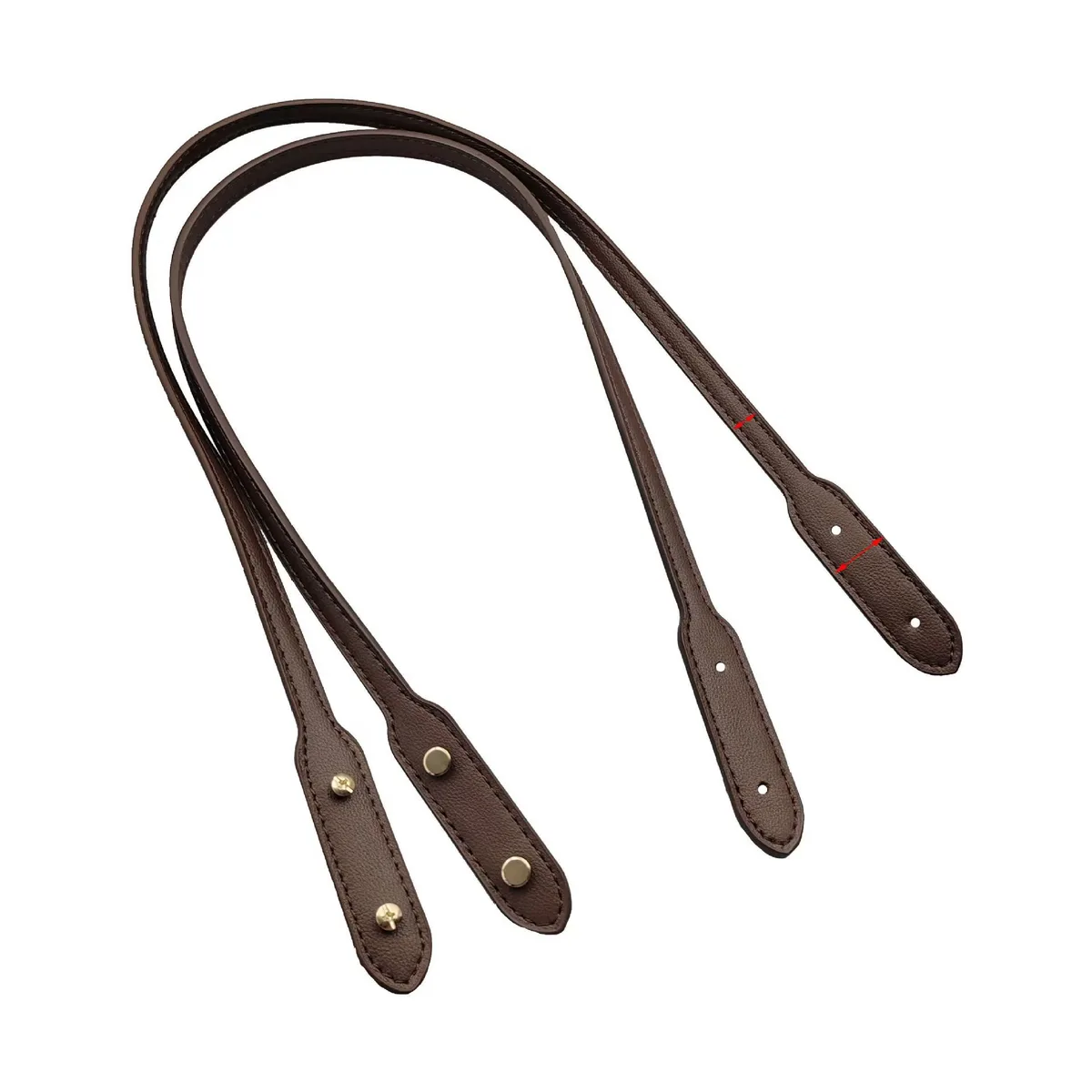 sangles de sac avec rivets, longueur 73cm, sangle de poignée en cuir pu, sangle de sac à bandoulière détachable de remplacement, accessoires de sac de bricolage