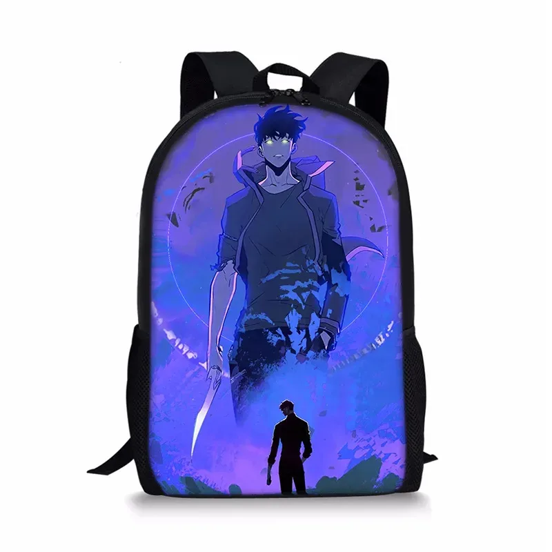 j'ai mis à niveau du sac à dos solo leveling seul, sac à dos universel imprimé pour écoliers et enfants